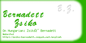 bernadett zsiko business card